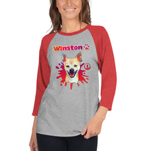 Load image into Gallery viewer, Winston Unisex 3/4 sleeve raglan shirt