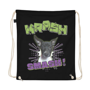 KRASH Smash Organic cotton drawstring bag